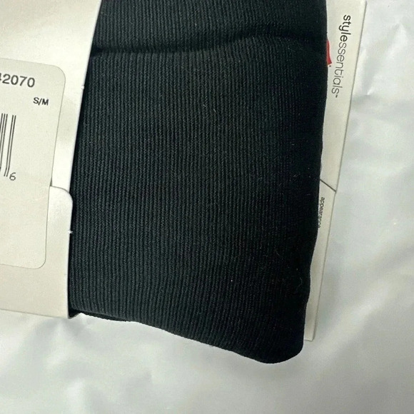 Hanes Style Essentials Opaque Shaper Tights Size S/M Black Control Top New - Picture 4 of 5